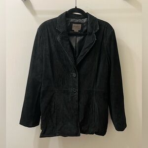 VTG JohnPaulRichard Black Suede Blazer